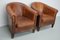 Fauteuils Club Vintage en Cuir Cognac, Pays-Bas, Set de 2 5