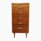 Teak Tall Boy Chest of Drawers attributed to Austin Suite, 1960s, Image 1