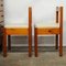Pine and Cream Vinyl Dining Chairs, 1980s, Set of 4, Image 9