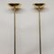 Tall Brass-Plated Adjustable Up-Lights, 1980s, Set of 2, Image 6