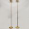 Tall Brass-Plated Adjustable Up-Lights, 1980s, Set of 2 1