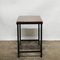 Small Rectangular Teak Side Table on Black Metal Base, 1980s 9