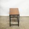 Small Rectangular Teak Side Table on Black Metal Base, 1980s 5