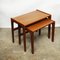 Tables Gigognes en Teck, Danemark, 1960s, Set de 2 6