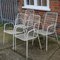 Italian White Garden Chairs attributed to Emu, 1960s, Set of 4, Image 1