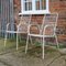 Italian White Garden Chairs attributed to Emu, 1960s, Set of 4, Image 4