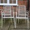 Italian White Garden Chairs attributed to Emu, 1960s, Set of 4, Image 2