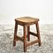 Small Wooden Lab Stool, 1950s 1