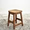 Small Wooden Lab Stool, 1950s, Image 1