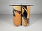 Dry Bar with Geometric Burl Wood Art Base by Carlo Malnati, 1980s 1