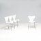Chaises de Salle à Manger 3107 Série 7 Blanches par Arne Jacobsen pour Fritz Hansen, 2011, Set de 4 2