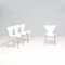 White 3107 Series 7 Dining Chairs by Arne Jacobsen for Fritz Hansen, 2011, Set of 4 2