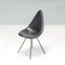 Model 3110 Black Leather Drop Chairs by Arne Jacobsen for Fritz Hansen, 2010s, Set of 10 7