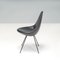 Sedie modello 3110 in pelle nera di Arne Jacobsen per Fritz Hansen, anni 2010, set di 10, Immagine 8