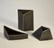 Minimalist Triangular Black and White Ceramic Bowls and Vases, 1980s, Set of 8 3