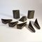 Minimalist Triangular Black and White Ceramic Bowls and Vases, 1980s, Set of 8, Image 8