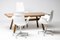 White Leather Bird Desk Chairs by Fabricius & Kastholm for Kill, 1960s, Set of 3 2