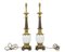 Art Deco Style Brass and Glass Table Lamps, 1990s, Set of 2 5