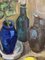 Schwedischer Künstler, Vase mit Kamelien, 20. Jh., Öl auf Leinwand, Gerahmt 7