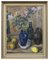 Schwedischer Künstler, Vase mit Kamelien, 20. Jh., Öl auf Leinwand, Gerahmt 1