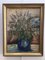 Swedish Artist, Flowers in a Vase, Oil Painting on Panel, 1940s, Framed 1