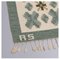 Swedish Flat Weave Rug in Soft Green Tones on Cream Background 2