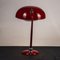 Rote Vintage Ministerial Lampe aus Metall, Italien, 1950 8