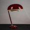 Lampe Ministérielle Vintage en Métal Rouge, Italie, 1950 2