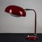 Vintage Red Metal Ministerial Type Lamp, Italy, 1950 6