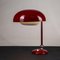 Vintage Red Metal Ministerial Type Lamp, Italy, 1950 7