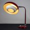 Vintage Red Metal Ministerial Type Lamp, Italy, 1950 4
