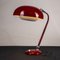 Lampada vintage ministeriale in metallo rosso, Italia, 1950, Immagine 5