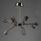 Matrix Otto Chandelier with Articulated Arms by Yaacov Kaufmann for Lumina Italia, 1920s 1