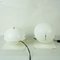White Bugia Table Lamps attributed to Giuseppe Cormio for Guzzini, Italy, 1970s, Set of 2 9