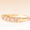 Vintage 9k Yellow Gold Band with Amethysts, 1980s 3