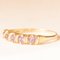 Vintage 9k Yellow Gold Band with Amethysts, 1980s, Image 3