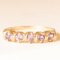 Vintage 9k Yellow Gold Band with Amethysts, 1980s 1