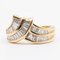 Vintage 18k Yellow Gold Ring with Tapered Cut Diamonds, 1970s, Image 4