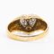 Vintage 18k Yellow Gold Diamond Heart Ring, 1970s, Image 6