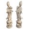 Chinesischer Künstler, Guanyin Statuen, 19. Jh., Keramik, 2er Set 1
