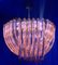 Pink Murano Curvati Ceiling Light or Flush Mount, 1990 6