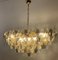 Oval Amber and Grey Poliedri Murano Glass Chandelier or Ceiling Light, 1990s 3