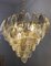Ovaler Kronleuchter oder Deckenlampe aus Poliedri Murano Glas in Bernstein & Grau, 1990er 9