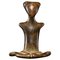 Ivory Coast Kulango Artist, Sitting Female Statue, Bronze, Image 1