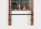 Rectangular Mirror with Double Teak Frame, Leather and Brass, Italy, 1970s, Image 8