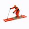 Vintage Downhill Skier Toy, Germany, 1960s, Image 2