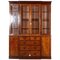 Large English 19th Century Mahogany Glazed Breakfront Bookcase, 1880s 1