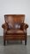 Vintage Brown Leather Lounge Chair, Image 3