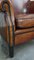 Vintage Brown Leather Lounge Chair 11