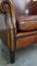 Vintage Brown Leather Lounge Chair, Image 11